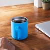 Blue Bottle Coffee Stainless Steel Travel with Keeps Drinks Hot or Cold Mug, 350ml, Lid,