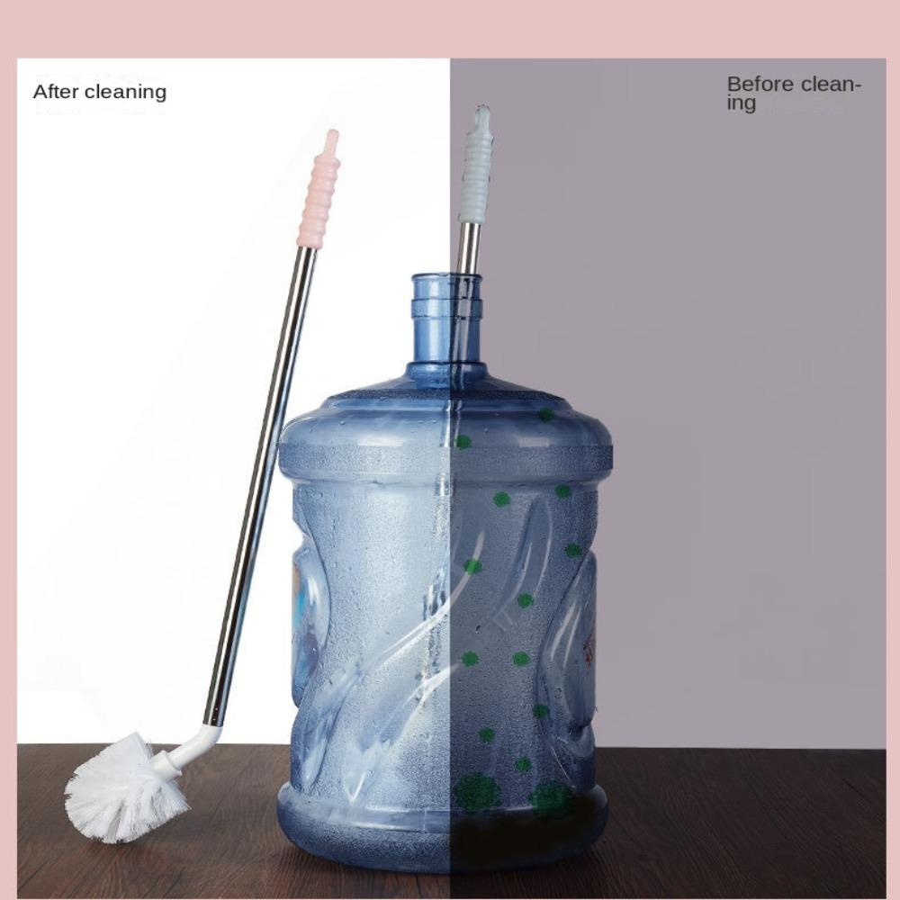 Household Bucket Washing Brush Stainless Steel Rod Cleaner Water Dispenser Cleaning Brush