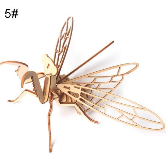 3D-tre Sommerfugl Insekt Modell Puslespill DIY Montering Håndverk Utdanning Barneleke