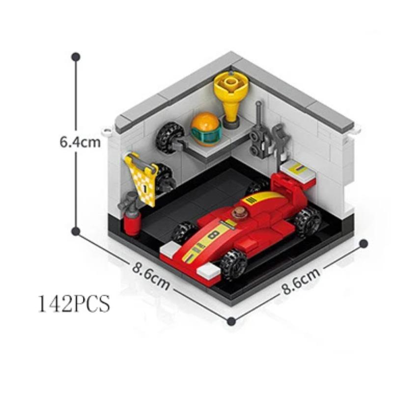 City Mini Shop Supermarket Street View Model Building Blocks Hamburger Restaurant Retail Store Bricks Architecture Friend Girl