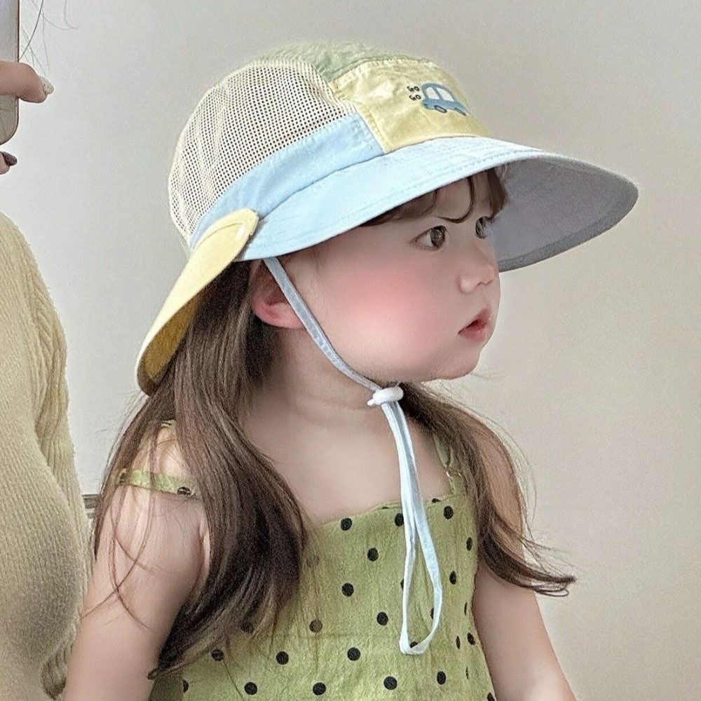 Animal Cartoon Bucket Hat Car Children's Fisherman Hat Breathable Summer Kid Sun Hat Kid