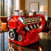 Red V8 Coffee Cup Retro Coffee Cup Craft Coffee Lover Gift