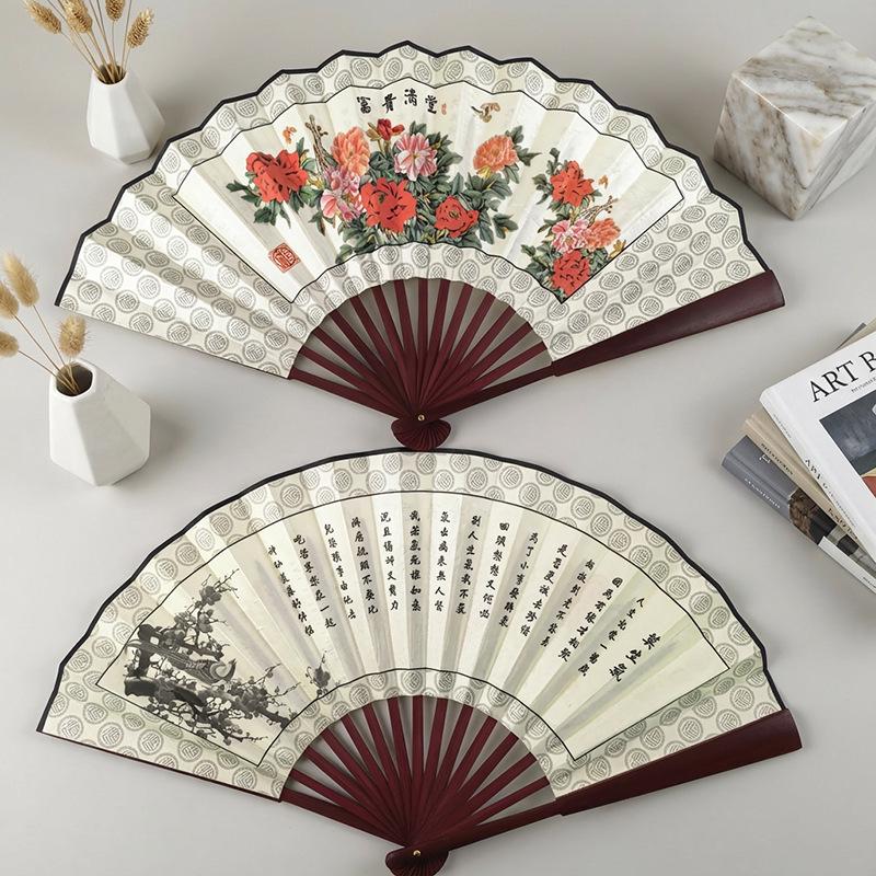 8" & 10" Blank Silk Students' Calligraphy and DIY Folding Fans