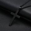 Vintage Gothic Pendant Cross Necklace Cool Street Style Punk Jewelry for Men Women Black Chain Accessories Decoration Wholesale