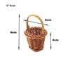 New Beautiful Handmade Flower Storage Basket Hand-Woven Round Shape Wicker Flower Basket Storage Baskets For Plant Home Wedding
