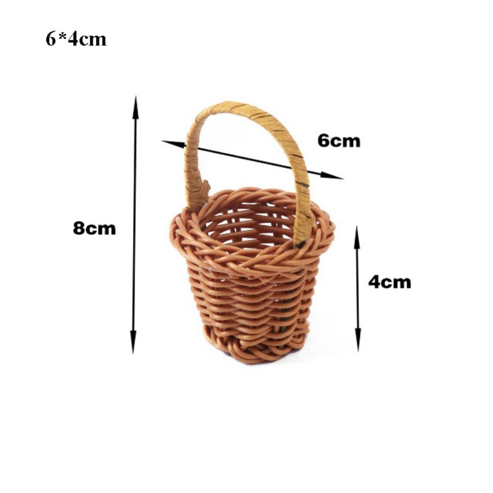 New Beautiful Handmade Flower Storage Basket Hand-Woven Round Shape Wicker Flower Basket Storage Baskets For Plant Home Wedding