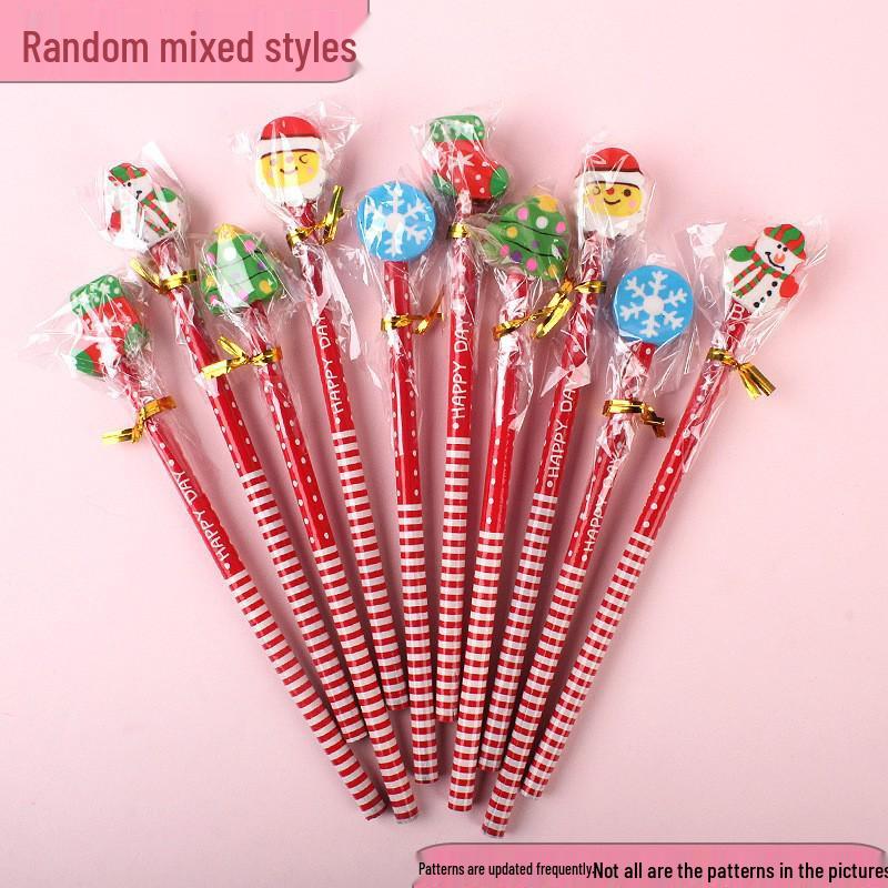 Festive Santa & Reindeer Multi-Color 10-In-1 Ballpoint Pen