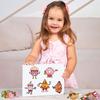 8/16Sheets Children Diy Puzzle Sticker Cartoon Burger French Fries Food Make A Face Change Stickers Educational Toys Party Gifts