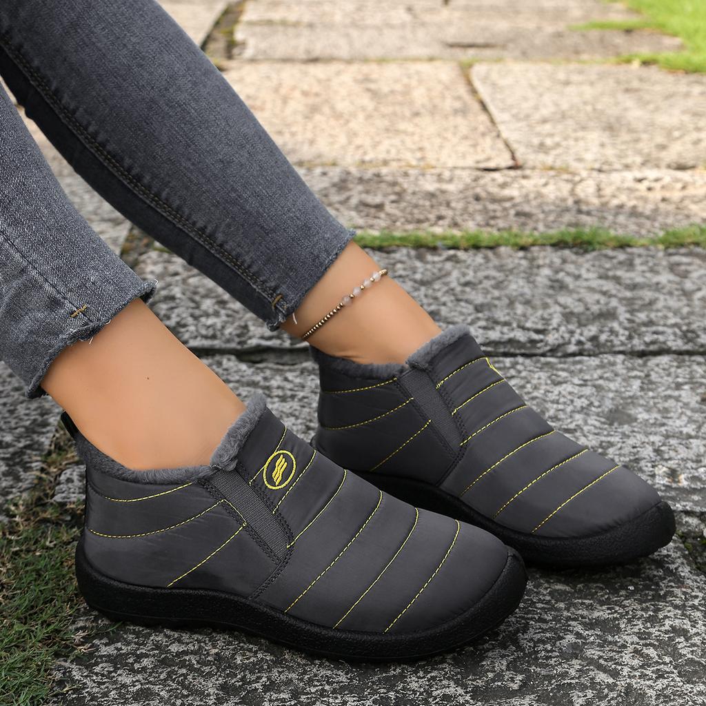 Winter ankle boots for men and women, outdoor snow boots, comfortable and warm, waterproof cotton boots,