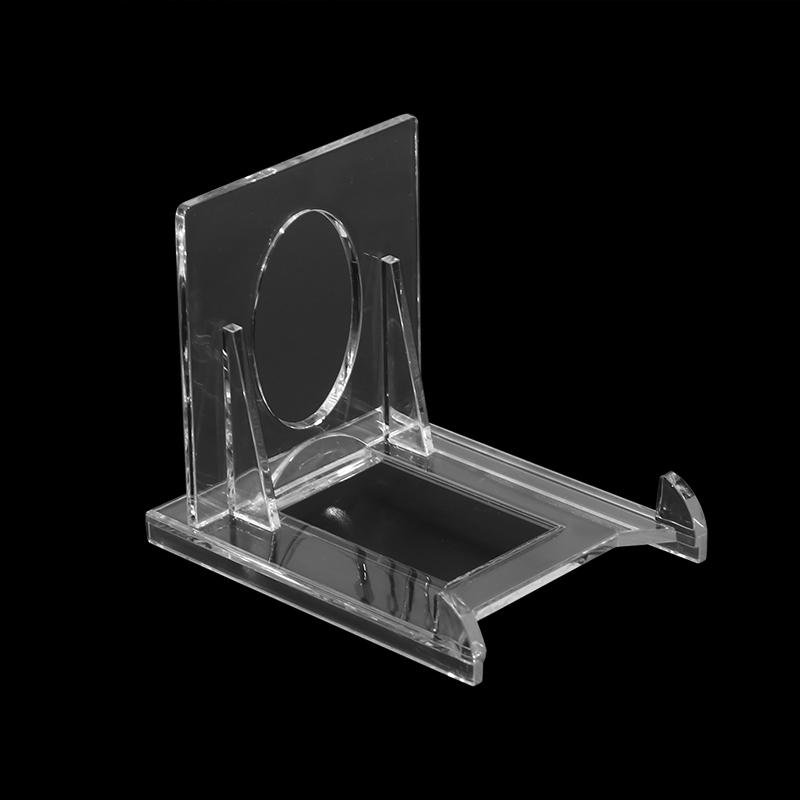 Mini Adjustable Protector Holders with Acrylic Stands Bases Desktop Clear Picture Photo Frames Card Rack Home Decor