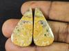 36 ct. Naturlig Leopardhud Jaspis Matchet Par Håndlagde Edelstener 33X16X05 MM SK-809
