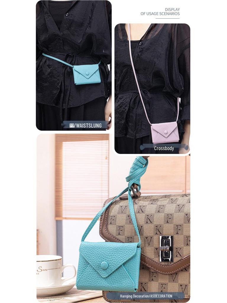 Exquisite Mini-Umhängetasche Umschlag-Kartenhalter & Lanyard-Münzbörse 2025