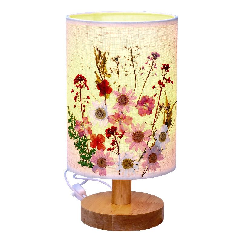 

Настольная лампа с тиснением, сушеный цветок, прессованный цветок, настольная лампа, материал упаковки, двусторонняя клейкая наклейка, оборка для спальни, креативная ручная работа, сделай сам