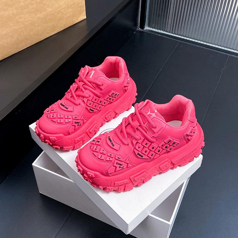 New Women Classic Casual Shoes Chunky Platform Sneakers Height Increasing Dad Shoes Comfortable Athletic Walking Shoes