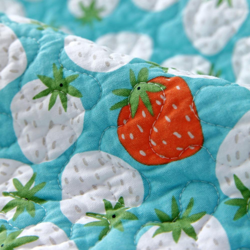 Cotton Printed Slipcover Washable Sofa Cover with Wave Edge Non Slip Full Coverage All Season