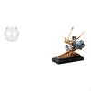 Transparent Small Fish Tank Ornament Aquarium Vase Table for Office Ballet Dancer Figure Ballerina