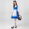Parent-child medieval civilian clothing women's clothing European maid clothing chef clothing pastoral farm clothing