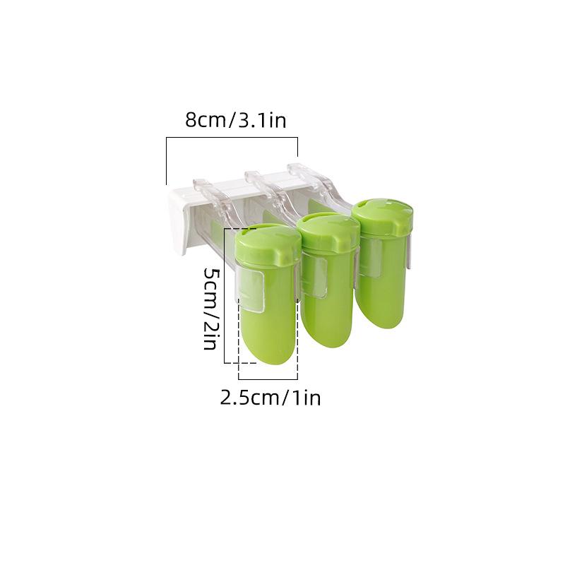 

Настенная стойка для хранения мешочков со специями, органайзер для мешочков со специями без проколов, полка, подставка с зажимами для специй