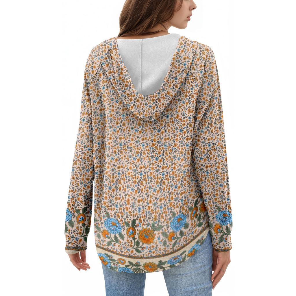 Women's Fashion Women's Lightweight Long Sleeve Pullover With Pockets Preppy Graphic Hoodie