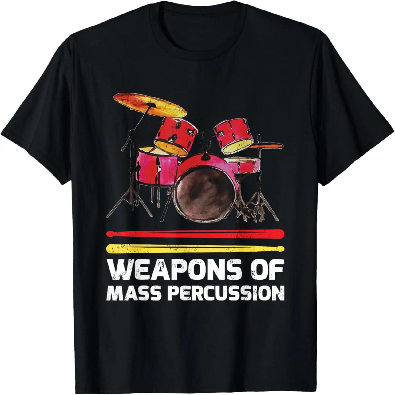 Tie Dye Drummer Fist Drumsticks Musical Instrument Drums T-Shirt S
