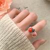 Jewelry Accessories Insect Drip Oil Ring Geometric Enamel Flower Ring Retro Painting Ring  Friend
