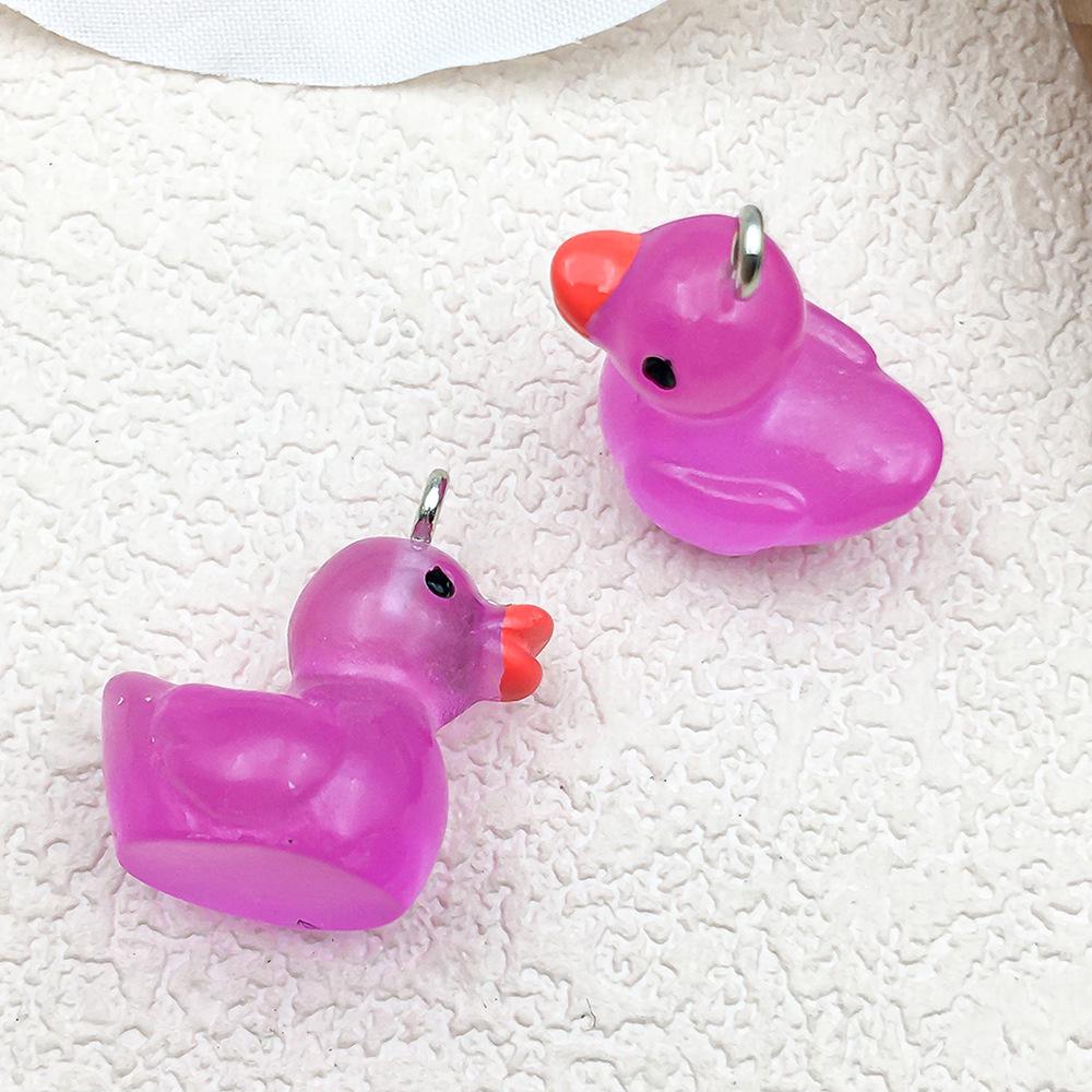 3D Luminous Resin Duck Keychain/Necklace/Bracelet Pendant