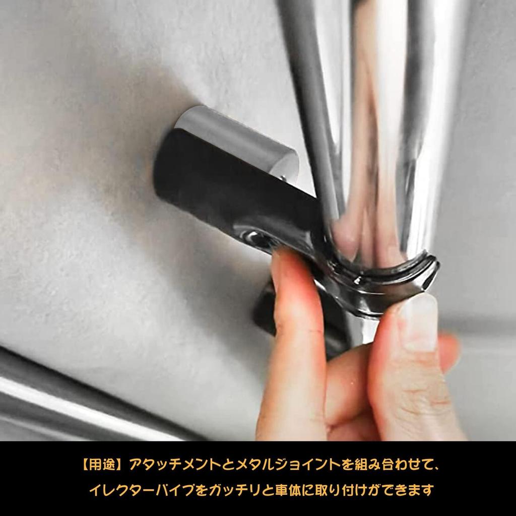 Sporacingrts Aluminum Roof Mounting Rod Bracket for Car Roof Erector Pipe Can Be Used As an Roof Mounting Compatible with NVAN and Hijet Plus Metal