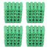 100Pcs M6 Expansion Pipe Plastic Wall Plug Fixing Expansion Tube Accessory Green