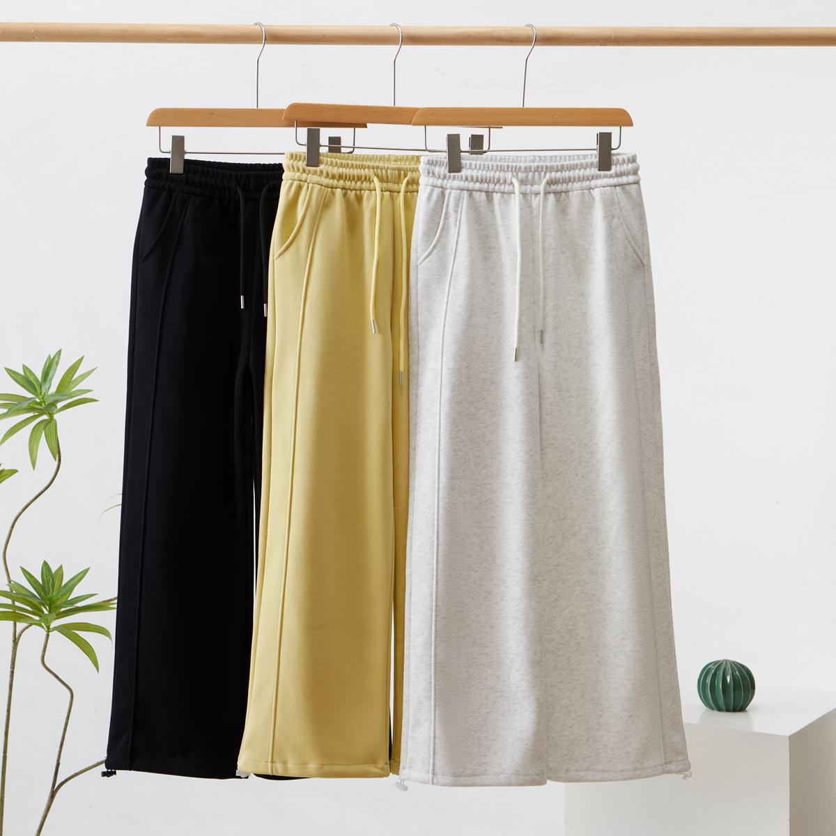 

Spring/Summer 2025 Women s High-Waist Wide-Leg Casual Sport Pants 4XL