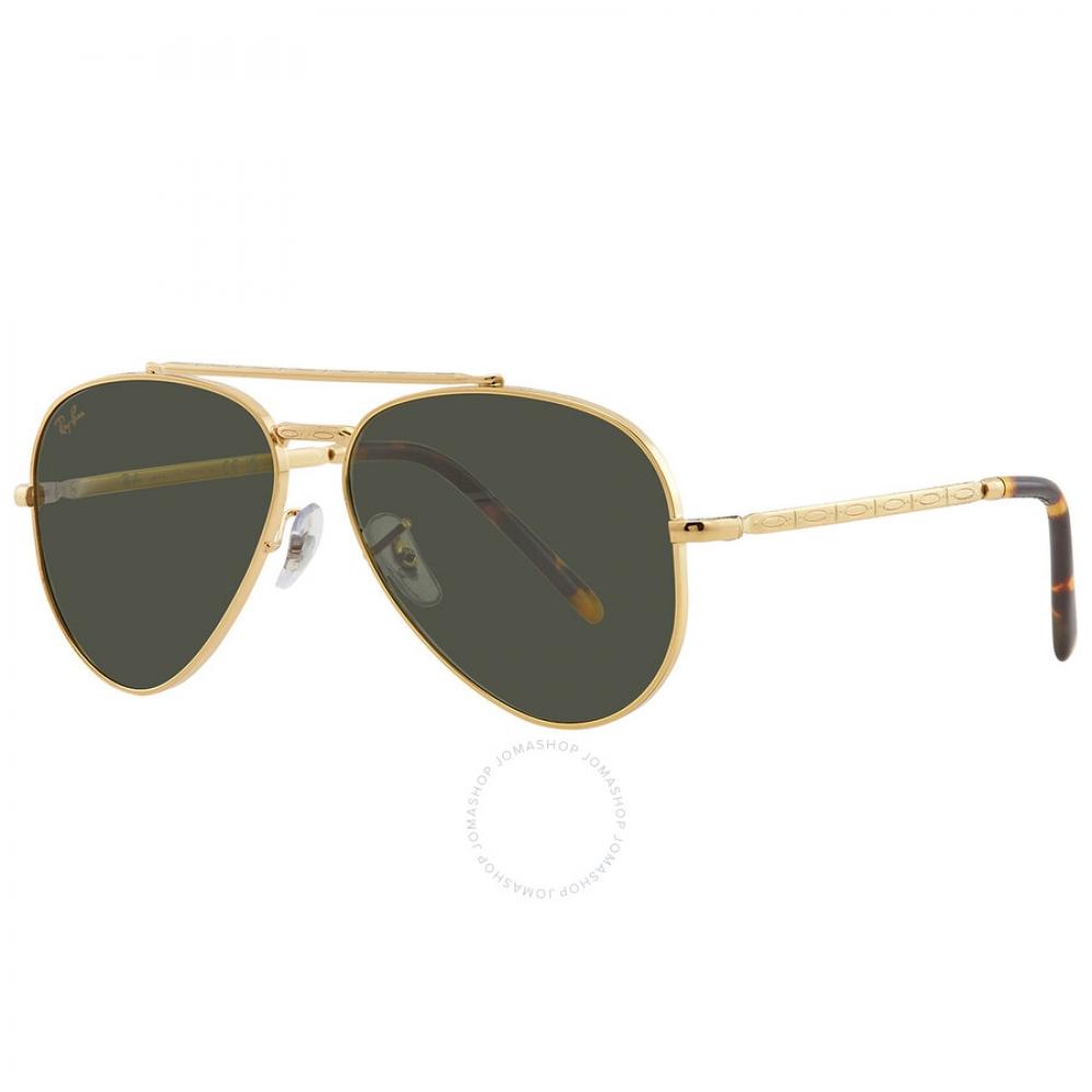 Ray Ban New Aviator Green Aviator Unisex Sunglasses Rb3625 919631 58