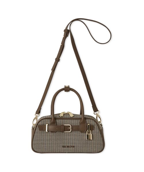 

Lily Brown Мини-бостонская сумка LWGB259323 Клетка 2-сторонняя женская