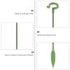 10pcs Potted Plants Support Racks Butterflies Orchid Plant Pot Flower Shaping Fixing Rods Home Decor Durable Vine Climbing Stand