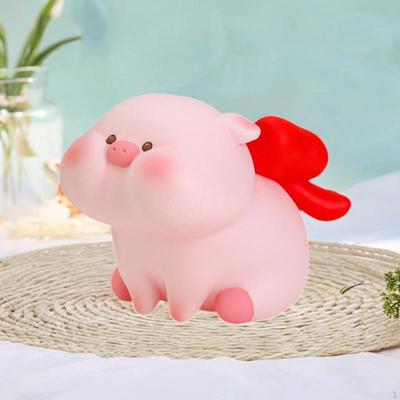 Pig Piggy Bank Desktop Ornament Artwork Crafts for Home Decor Figurine Money Living