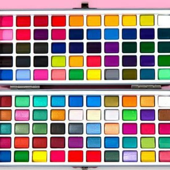 Ziyunxuan 50-Color Portable Watercolor Paint Set - Beginner Friendly Tin Box