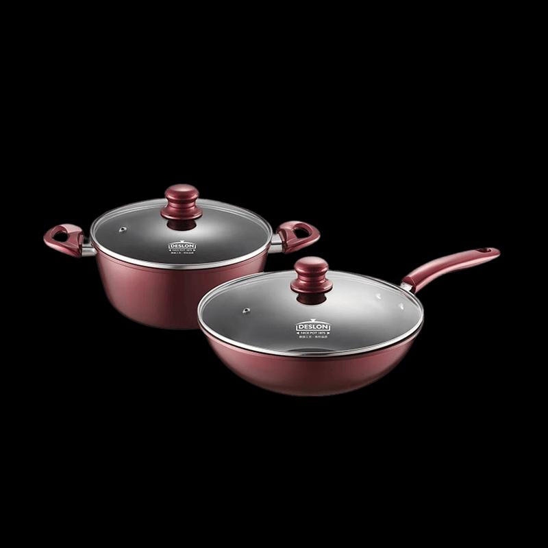 DESLON Lexuan Fine Iron Non-stick Cookware Set
