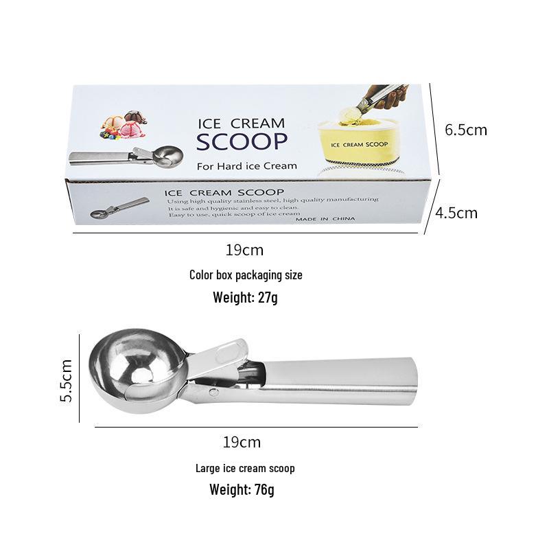 Stainless Steel Multifunctional Ice Cream and Fruit Baller Spoon