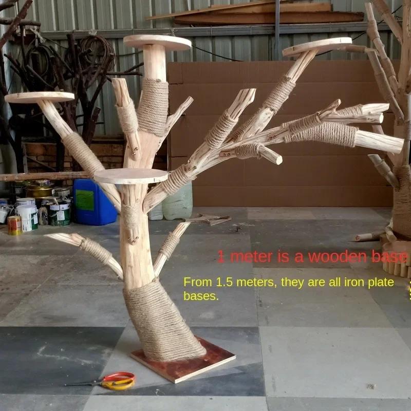 Cat Climbing Frame Wear-resistant Non-stick Hair Jump Platform Integrated Pet Scratching Platform Cat Tree Tower Animal Supplies