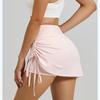 New Summer Wrinkled Sports Skirt Female Anti Exposure High Waisted Running Fake Two Piece Short Yoga Shorts for Women