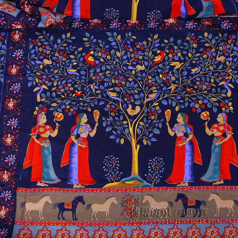 100x145cm Ethnic Characteristic Printed Aborigines Cotton Fabric For DIY Decoration Textile Sewing Quilting Fabrics Tablecloth