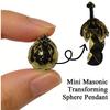 Colgante Esfera Transformable, Collar de Bola Plegable Vintage Para Hombres Mujeres, Colgante Convertible Único de Esfera a Cruz , Regalo de Joyería Transformable