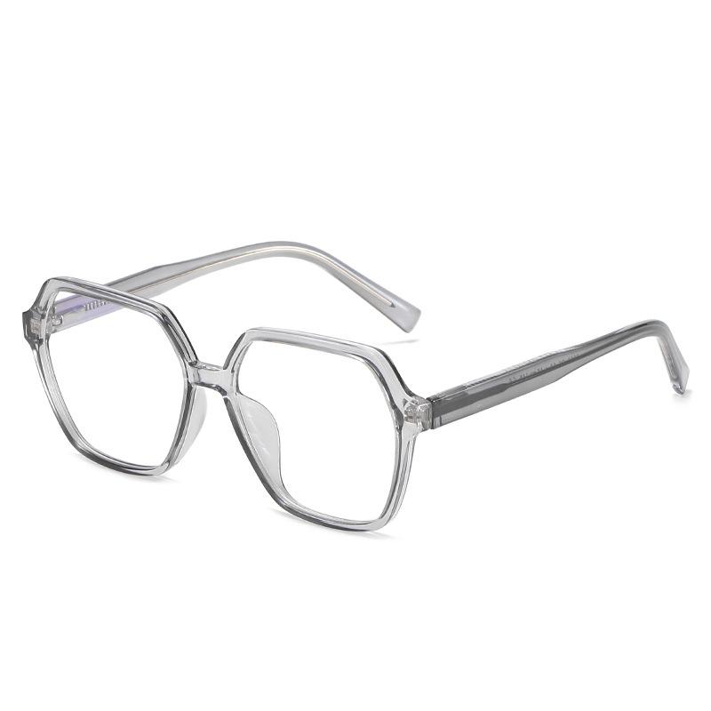 Retro Glasses Frame, Anti-Blue Glasses Tr90 Flat Glasses Women'S Glasses Frame Myopia Glasses Goggles