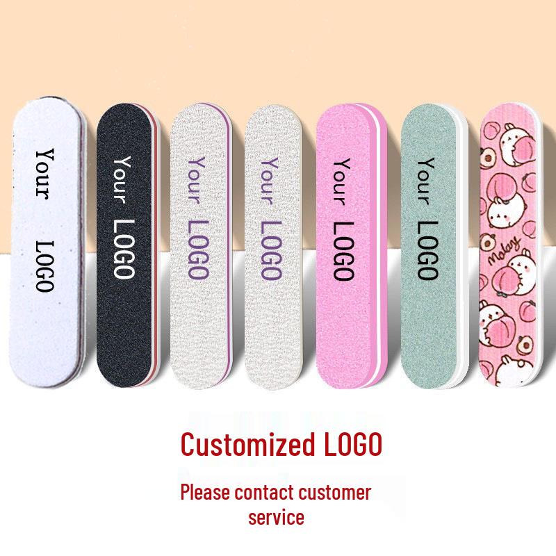 9cm Mini Double-Sided Nail File for Shaping and Polishing Acrylic Nails