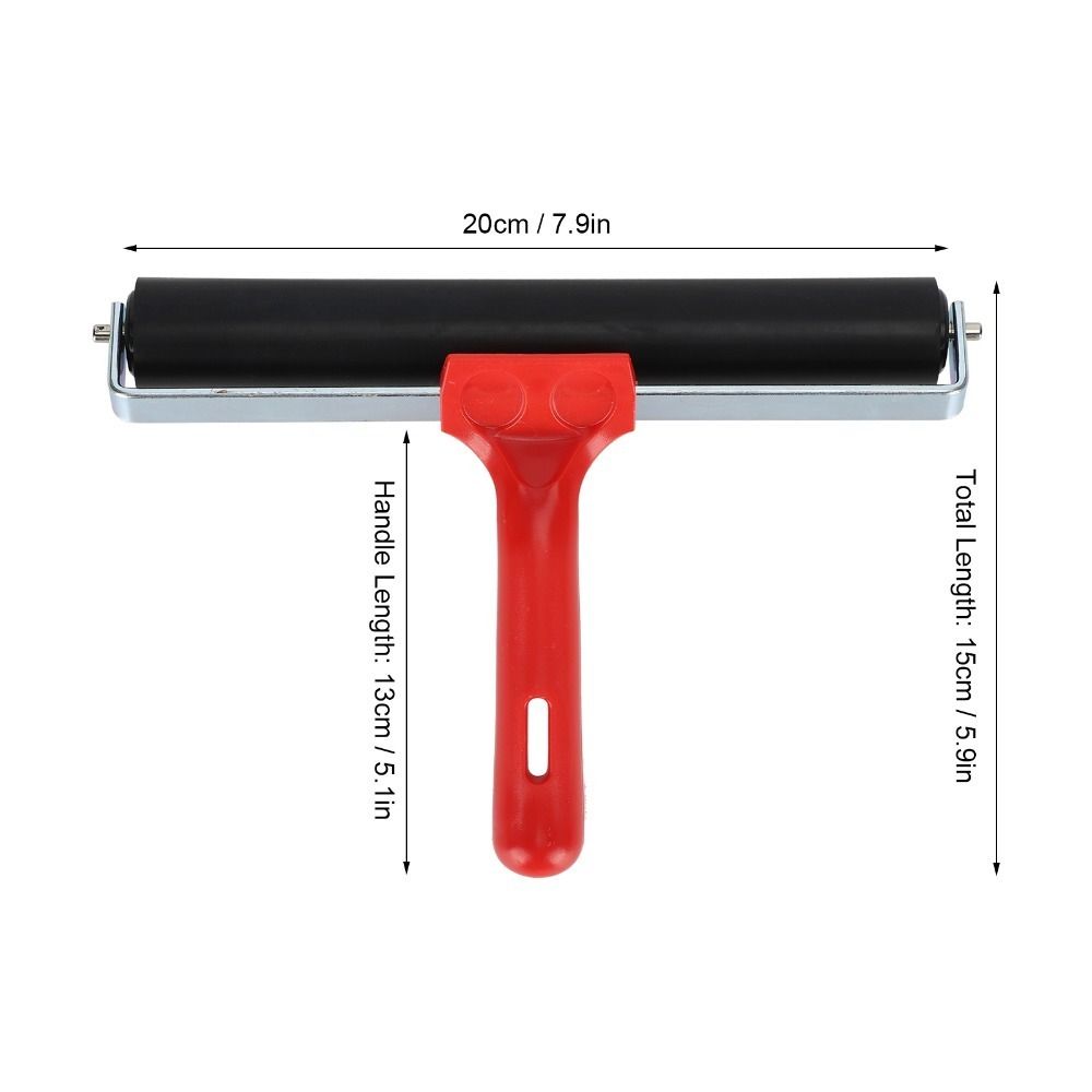 1pcs Anti-Skid Surface Rubber Brayer Roller Ink Applicator Roller For Art Craft Printing