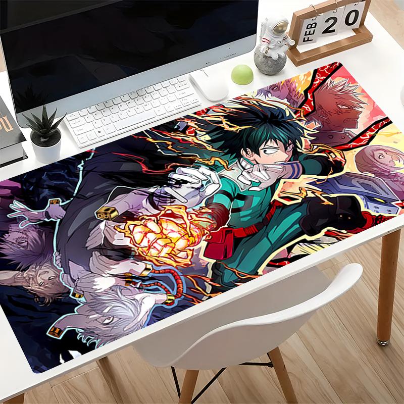 Mouse Pad My Hero A-academia Japanese Anime Desk Mat Gamer Carpet XXL Mouse Mat Non-Slip Gaming Computer Mousepads For Best Gift