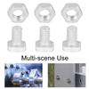 Zerodis 50pcs M6X12 Aluminium Greenhouse Bolts+Nuts Accessory Set for Greenhouse Assembly and Maintenance