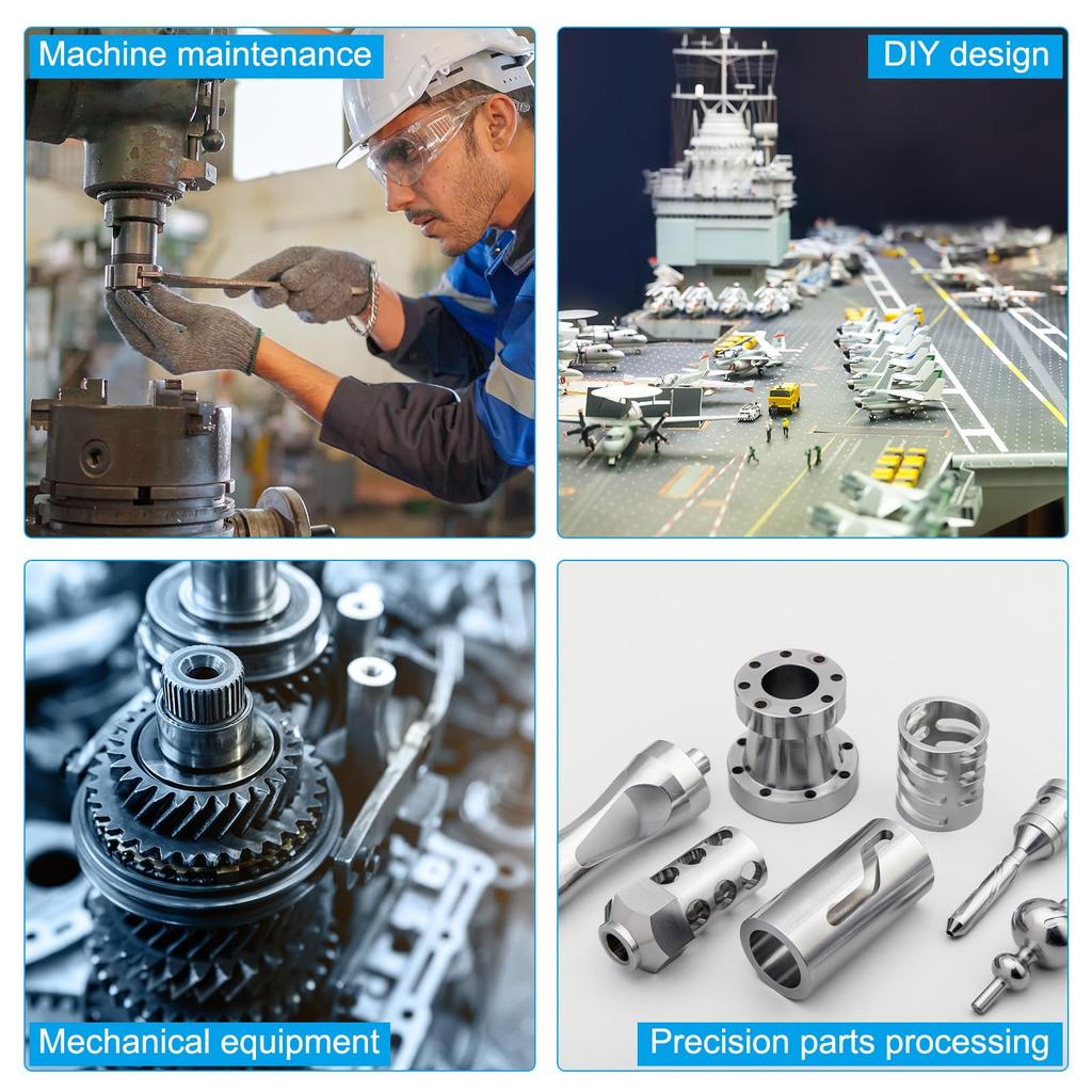 PATIKIL M8 Stainless Steel Spacers Set of 5 Metal Spacers Stainless Steel 8.2mm ID