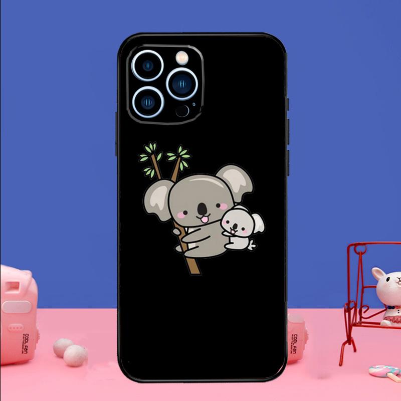

Cute cartoon watercolor animal koala Phone Case For iPhone 17 16 15 14 13 11 12 Pro Max Plus 13 12 mini 16e 17 Air Bumper Cover iPhone 14