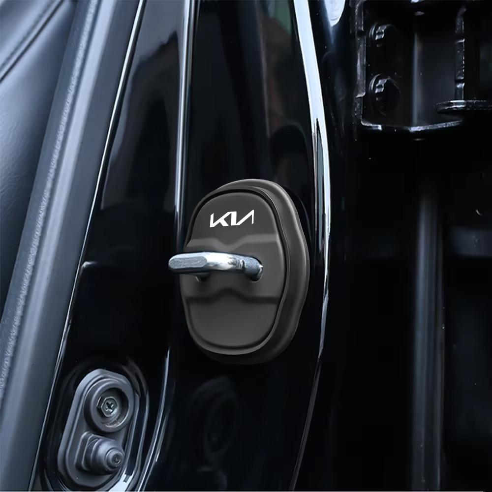 4Pcs Car Door Lock Protective Cover Sticker Auto Accessories For KIA Pegas Sportage Sorento Optima Borrego Cerato K5 K3 EV5 EV6