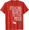 Stealing Hearts Like I Steal Pucks Valentines Day Unisex T-Shirt