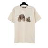 Manufacturer wholesale tide brand angel severed head teddy bear printed T-shirt loose men and women ins couple letter short sleeves